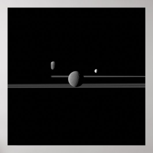 Saturn-Mondplakat Poster (Vorne)