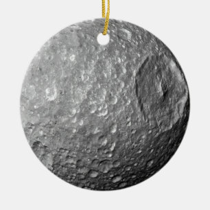Saturn Moon Mimas Keramikornament