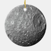 Saturn Moon Mimas Keramikornament (Hinten)