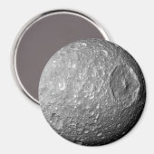 Saturn Moon Mimas Magnet (Vorderseite/Rückseite)