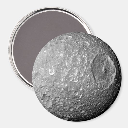 Saturn Moon Mimas Magnet (Vorderseite/Rückseite)