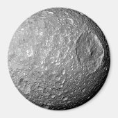 Saturn Moon Mimas Magnet (Vorne)