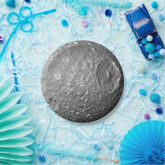 Saturn Moon Mimas Pappteller (Party)