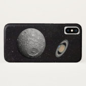 Saturn Moon Mimas Starry Sky Case-Mate iPhone Hülle (Rückseite (Horizontal))