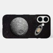 Saturn Moon Mimas Starry Sky Case-Mate iPhone Hülle (Rückseite (Horizontal))
