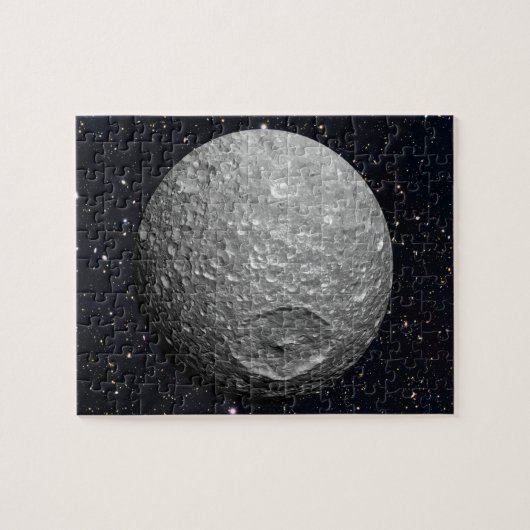 Saturn Moon Mimas Starry Sky Puzzle (Horizontal)
