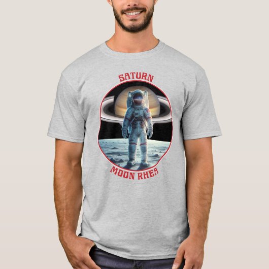 Saturn Moon Rhea T-Shirt (Vorderseite)