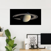 Saturn Mosaik aus Cassini. Poster (Heimbüro)