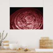 Saturn-Nordpol 52x35 (52x35) Poster (Küche)