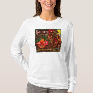 Saturn orange LabelUpland, CA T-Shirt