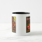 Saturn Orange LabelUpland, CA Tasse (Zentrum)