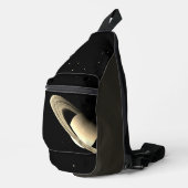 Saturn-Planet-Astronomie-Nerd Crossbody Bag (Rechte Ecke)