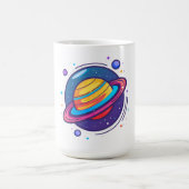 Saturn Planet Coffee Mug – Cosmic Design for Space Kaffeetasse (Mittel)