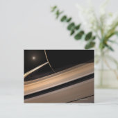 Saturn-Planet im Sonnensystem, nah-up 3 Postkarte (Stehend Vorderseite)