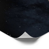 Saturn Planet im Sonnensystem, nah-up Poster (Ecke)