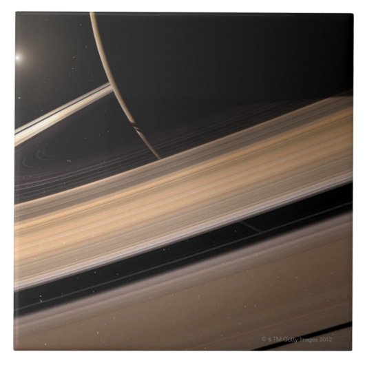 Saturn-Planet im Sonnensystem, Nahaufnahme 3 Fliese (Vorderseite)
