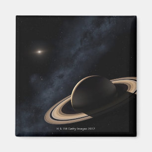 Saturn-Planet im Sonnensystem, Nahaufnahme Magnet