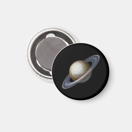Saturn Planet Magnet | 1,25" | Astrologie (Vorderseite/Rückseite)