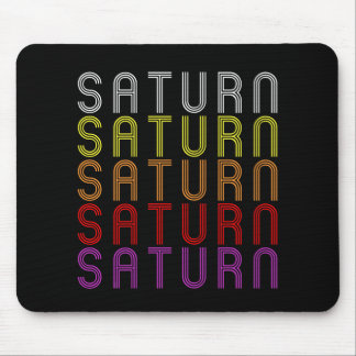 Saturn Planet Retro Vintag Astronomie T - Shirt Mousepad