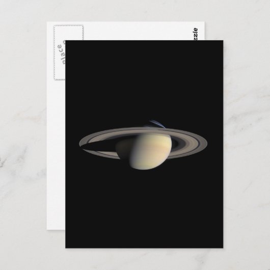 Saturn Planet schöne Ringe NASA Postkarte (Vorne/Hinten)