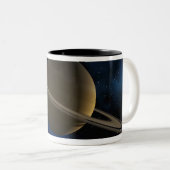Saturn-Planet Zweifarbige Tasse (VorderseiteRechts)