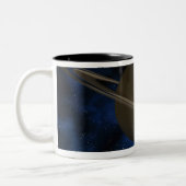 Saturn-Planet Zweifarbige Tasse (Links)