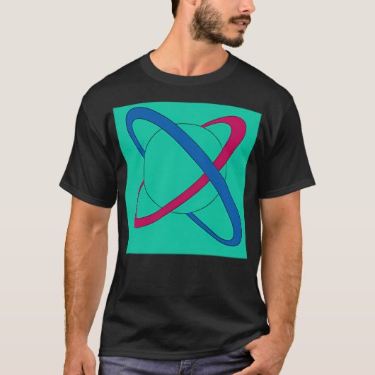 Saturn-Planeten T-Shirt (Vorderseite)