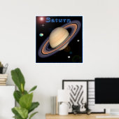 Saturn-Poster Poster (Heimbüro)