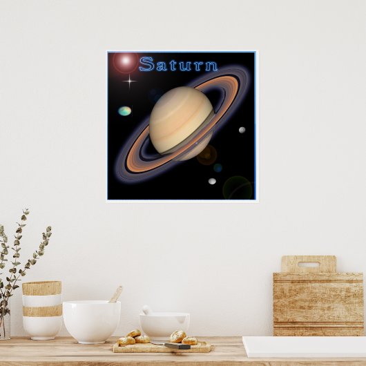 Saturn-Poster Poster (Küche)