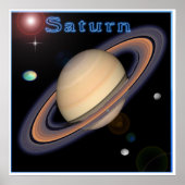 Saturn-Poster Poster (Vorne)