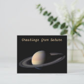 Saturn Postkarte (Stehend Vorderseite)