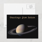 Saturn Postkarte (Vorne/Hinten)