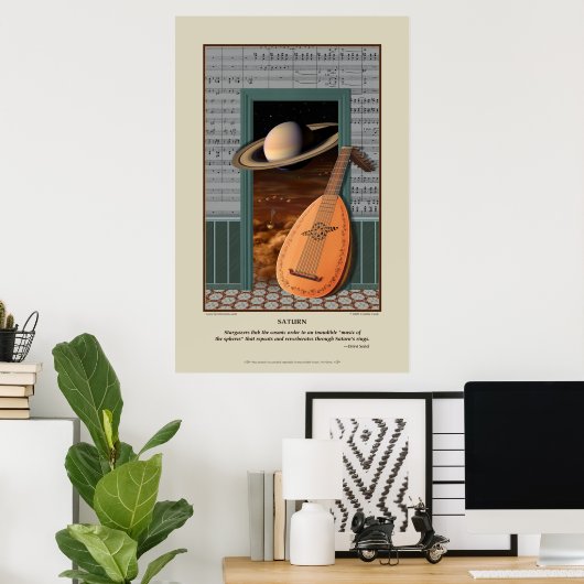 Saturn Print Poster (Heimbüro)