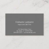 Saturn-Rakete-Grau Visitenkarte (Rückseite)