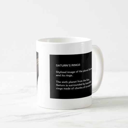 SATURN-RINGS KAFFEETASSE (VorderseiteRechts)