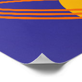 Saturn Rings Space Poster Print (Ecke)