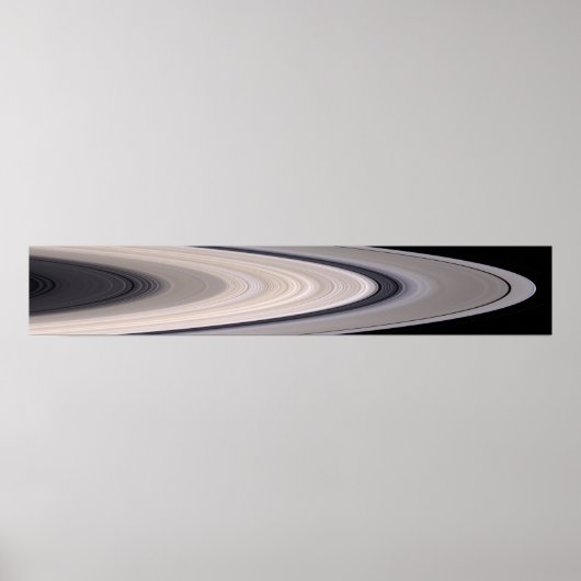 Saturn-Ringsystem Poster (Vorne)