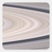 Saturn-Ringsystem Quadratischer Aufkleber (Vorderseite)