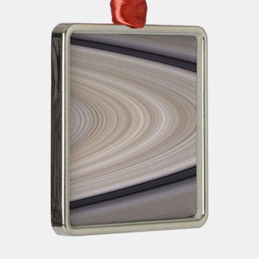 Saturn-Ringsystem Silbernes Ornament (Rechts)