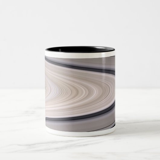 Saturn-Ringsystem Zweifarbige Tasse (Mittel)