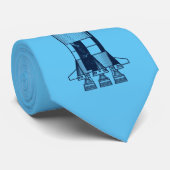 Saturn Rocket Krawatte (Gerollt)