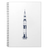 Saturn Rocket Notizblock (Vorderseite)