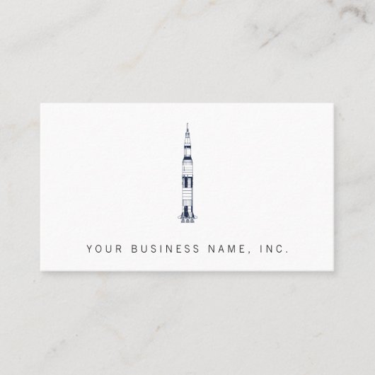 Saturn Rocket Visitenkarte (Vorderseite)