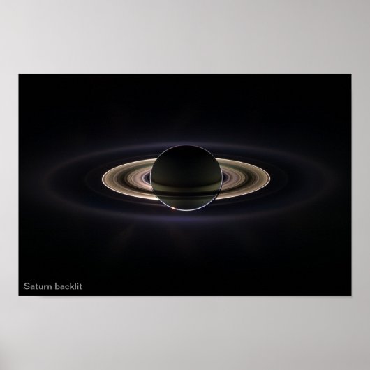 Saturn-Rückseite Poster (Vorne)