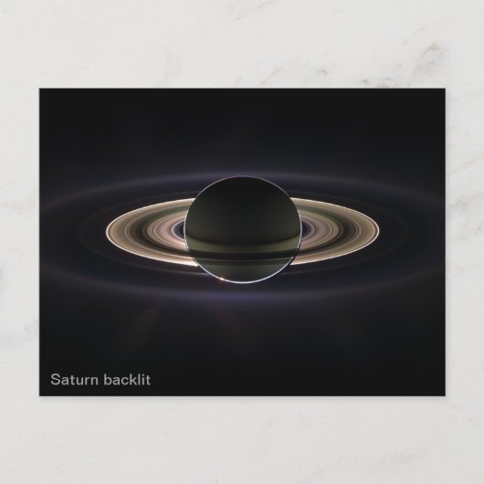 Saturn-Rückseite Postkarte (Vorderseite)