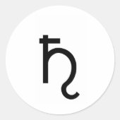 SATURN RUNDER AUFKLEBER (Vorderseite)