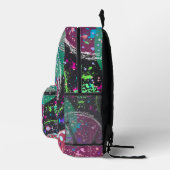 Saturn’s Rings: Maximalist Abstract Art  Bedruckter Rucksack (Rechts)