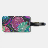 Saturn’s Rings: Maximalist Abstract Art  Gepäckanhänger (Rückseite horizontal)