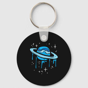 Saturn Schmelz Ticket Planet Weltraum Sonnensystem Schlüsselanhänger