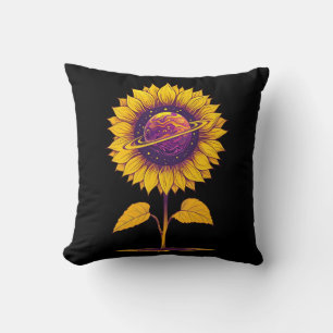 Saturn Sonnenblumenbalck Kissen